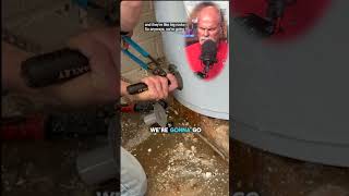 Real Plumber Reacts to Water Heater flush #rogerwakefield #plumbingfittings #plumbing #reaction