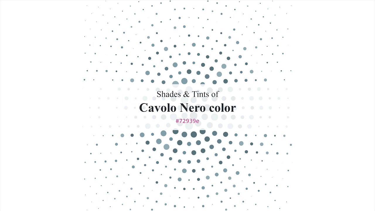 Neiro Color Shades & Tints of Cavolo Nero color #72939e A Cool Blue color #65828c ...