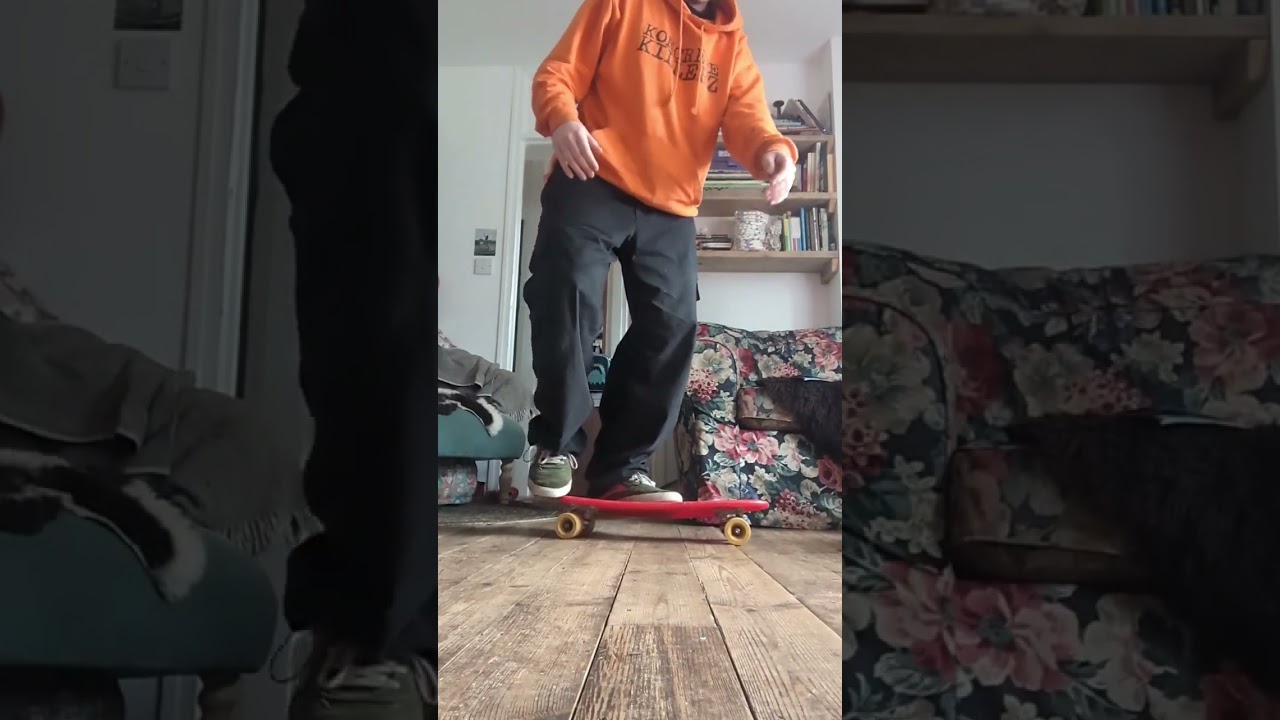 360 flip on a cheap fake penny board 