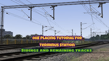 OHE Wiring Tutorial for Terminus Station- Part 4 || Turnouts and Crossovers for Sidings