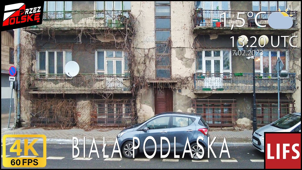 4k POLAND🚶🏽‍♂️#WALK ~ BIAŁA PODLASKA 🌬 ~ 60fps #PrzezPolskę