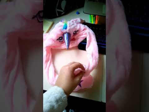 Світна плюшева шапка для дітей і дорослих Хагі Вагі Синій | Шапка Huggy wuggy рухомі вушка підсвітка. Топ!, видео 1