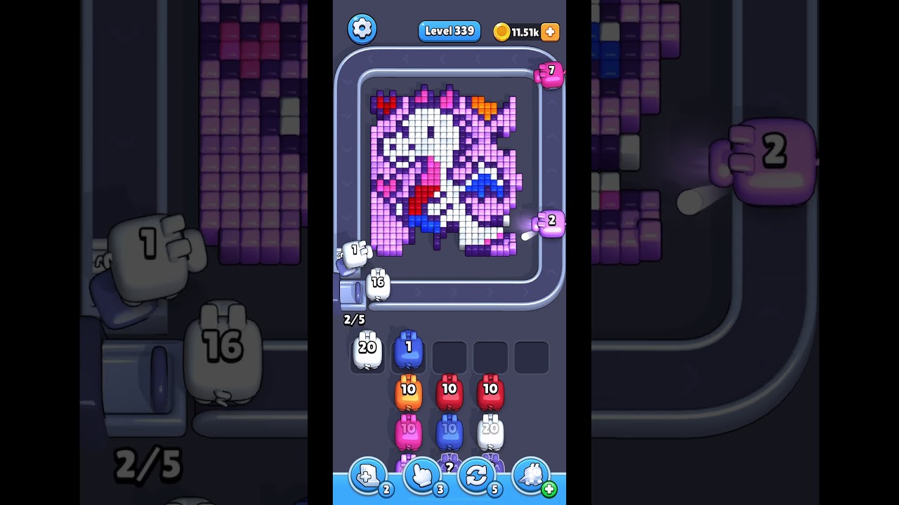 Pixel Flow Level 339 Walk Through Gameplay | Easy