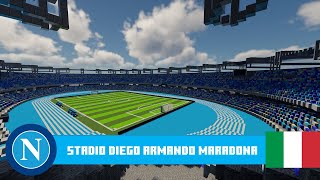 NAD1307VN | MINECRAFT |  Stadio Diego Armando Maradona Timelapse (SSC Napoli) +DOWNLOAD