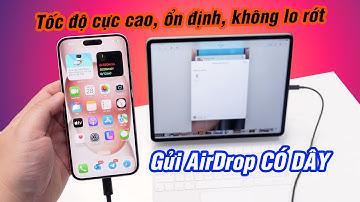 Cách gửi file AirDrop CÓ DÂY cực nhanh giữa iPhone và iPad