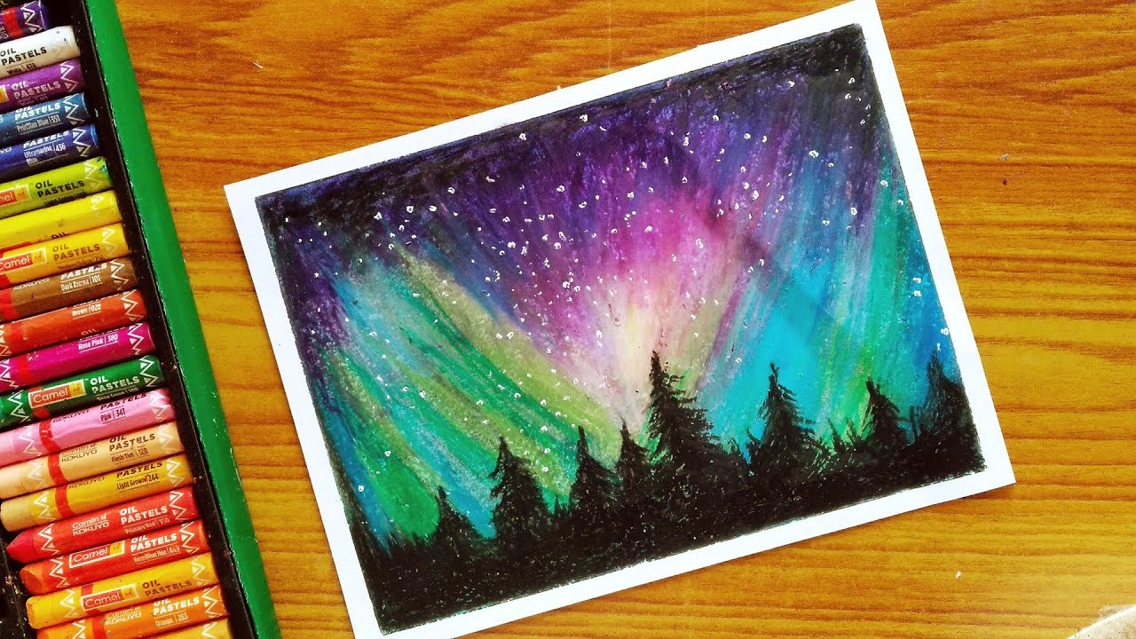 Northern Lights Rainbow Drawing by Melisa Erwin - Pixels