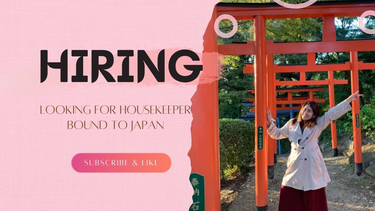 Hiring Housekeeper in Japan 2022 YouTube