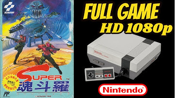 Super Contra (Famicom/NES) Longplay/Walkthrough NO COMMENTARY HD 1080p