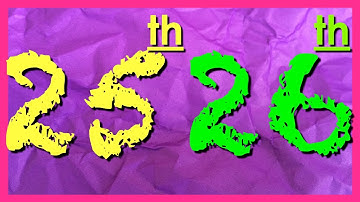 Learn Easy English. Ordinal Numbers. Set Three