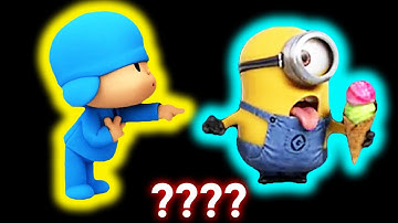 5 Pocoyo & Minion "Ice Cream & It