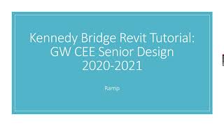 Bridge Revit Tutorial: Ramp