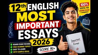 12th Class English Essays 2026 | Most Important Topics for Exams