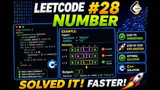 LeetCode 28 | Find the Index of First Occurrence in C++ 🔥