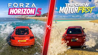 Crew Motorfest vs Forza Horizon 5 - Direct Comparison! Attention to Detail & Graphics! PC ULTRA 4K