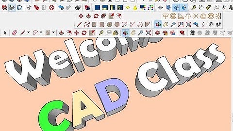 3D Text design - Sketchup Tutorial  #37