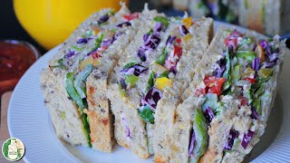 Rainbow Sandwich recipe - No cook recipe for picnic - 5 mins Quick Sandwiches - Sattvik kitchen by Sattvik Kitchen 2,103 views 3 weeks ago 3 minutes, 23 seconds