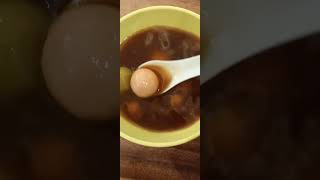wedang RONDE rasa gula merah, hanget! jahe kuat ke1#shorts