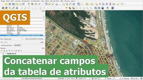 Concatenar campos (unir textos) de tabela de atributos no QGIS