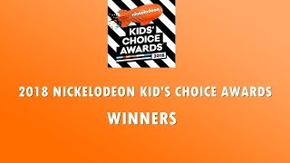 Kid&#39;s Choice Awards 2018 - Winners