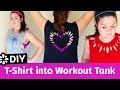 3 Easy DIY T-Shirt Cutting Ideas for Workout Tank Tops | Sea Lemon