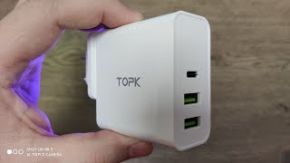 САМАЯ МОЩНАЯ ЗАРЯДКА TOPK Charger 65W ► PD / USB-C / QC 3.0 / 2 USB / iPhone 12