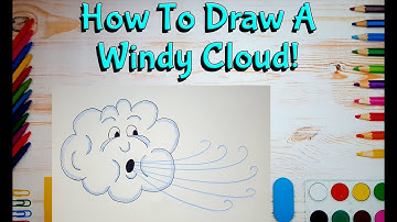 How To Draw A Windy Day Cloud! (Art For Kids!) - Easy Step By Step Beginner Art/Drawing Lesson!