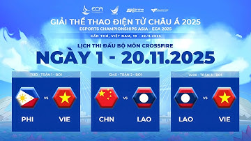 🔴ESPORTS CHAMPIONSHIP ASIA | Vòng bảng - Ngày 20/11