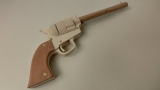 Tutorial! Single Action Revolver Rubberband Gun