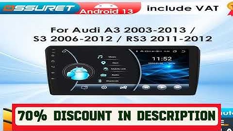 A must-have product! 2Din Android 13 Car Radio For Audi A3 8P S3 RS3 2003-2013 Car Multimedia GPS
