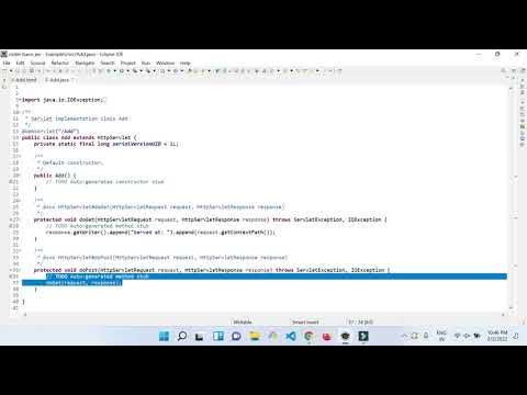 How to Add two Numbers using Servlet in Eclipse | Eclipse - Create Java ...