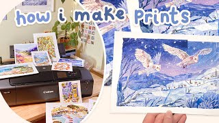 How I make Art Prints At Home! | Canon PIXMA PRO200 Printer | AD