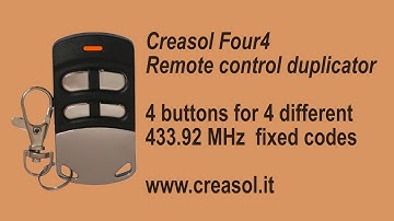 Creasol Four4 : 433.92 MHz remote control duplicator