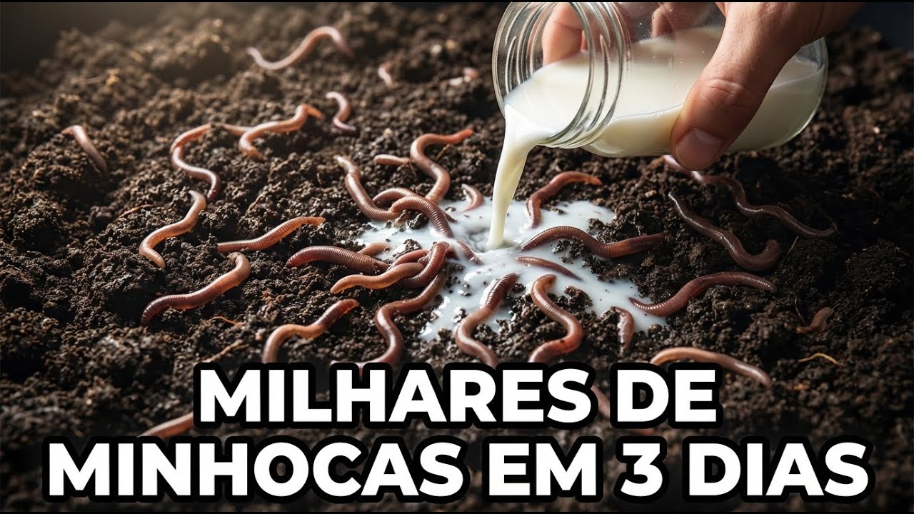 Joguei Isso no Solo Morto e Milhares de Minhocas Apareceram em 3 Dias