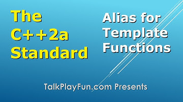 C++2a Standard: Alias for Template Function and Function with noexcept (013)