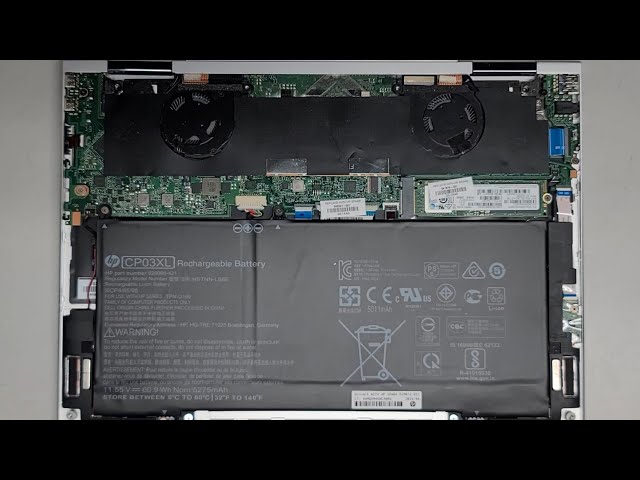 HP Spectre x360 Convertible 13-ae0xx Disassembly SSD Hard