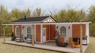 Possibly the Coziest Tiny House - 20ft - 40ft Shipping Container Homes