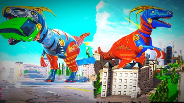 Wild dinosaur Robot VS Angry Gorilla Robot Games Gameplay Walkthrough Part=1