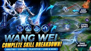 WANG WEI IS COMING! 🌊⛰️ New Hero Full Skill Breakdown & Combos | Honor of Kings