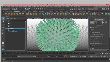 How to model a 3D virus  tutorial in maya 2020,