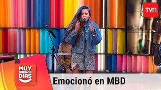 Video thumbnail of "Camila Gallardo emocionó con sus canciones | Muy buenos días | Buenos días a todos"