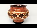 Woodturning a Diamond Chain-Link Segmented Bowl