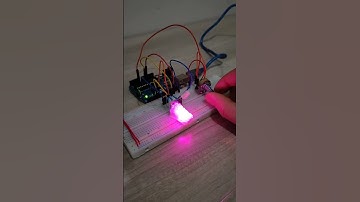 Cycling RGB speed controller with potentiometer #arduinoproject #electronics #arduino