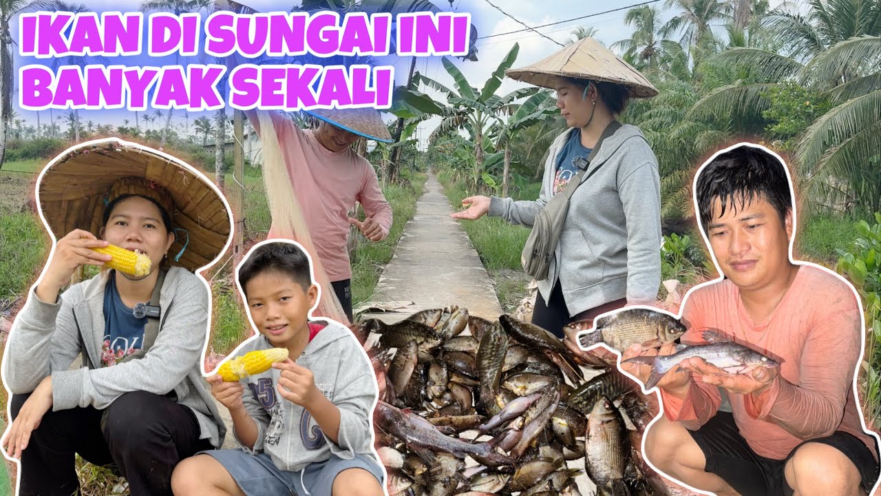 AIR SURUT WAKTU NYA JALA IKAN, ISTIRAHAT SEJENAK SAMBIL MAKAN JAGUNG REBUS