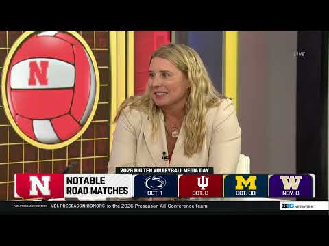 Dani Busboom Kelly Previews the 2026 Nebraska Volleyball Season | Big Ten Volleyball Media Day