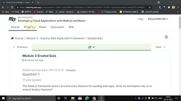 #Developing Cloud Applications with Node.js and React #Module 3 Graded Quiz