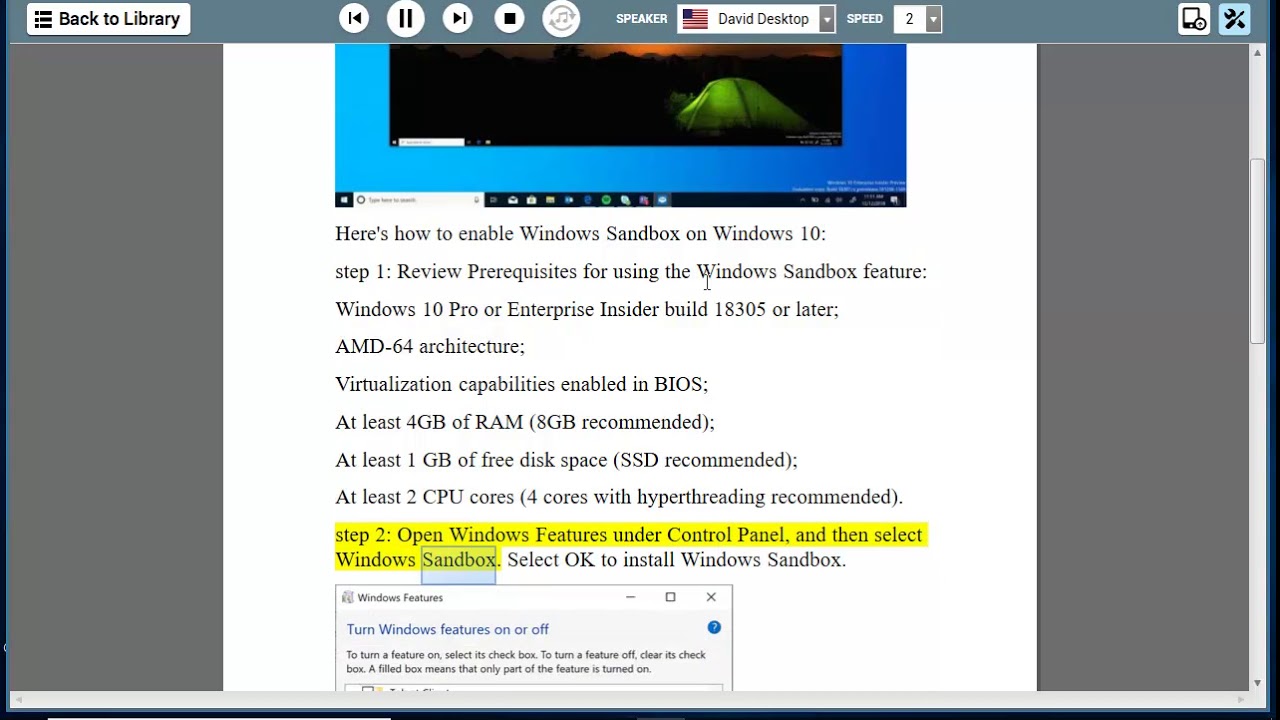enable sandbox windows 10 enable sandbox windows 10