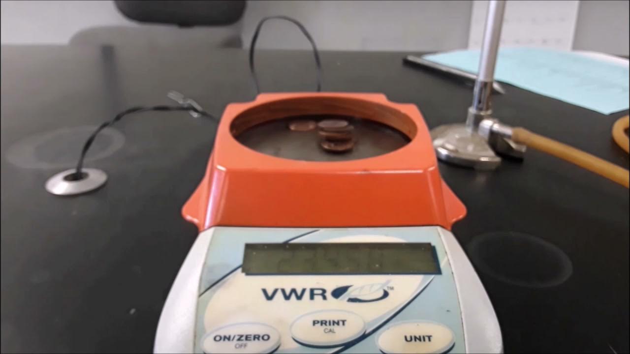 Lab Density of Pennies and Nickels YouTube