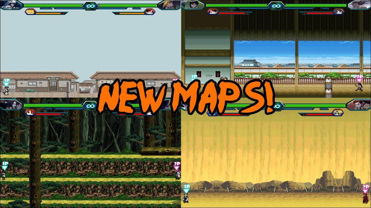 Bleach Vs Naruto 3.0 - New Maps - Youtube