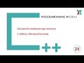 Programowanie C++ Zad.28 - Usuwanie wskazanego wiersza z tablicy dwuwymiarowej