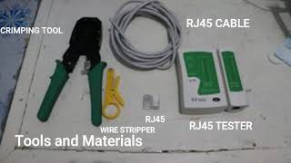 Tutorial crossover cable RJ45